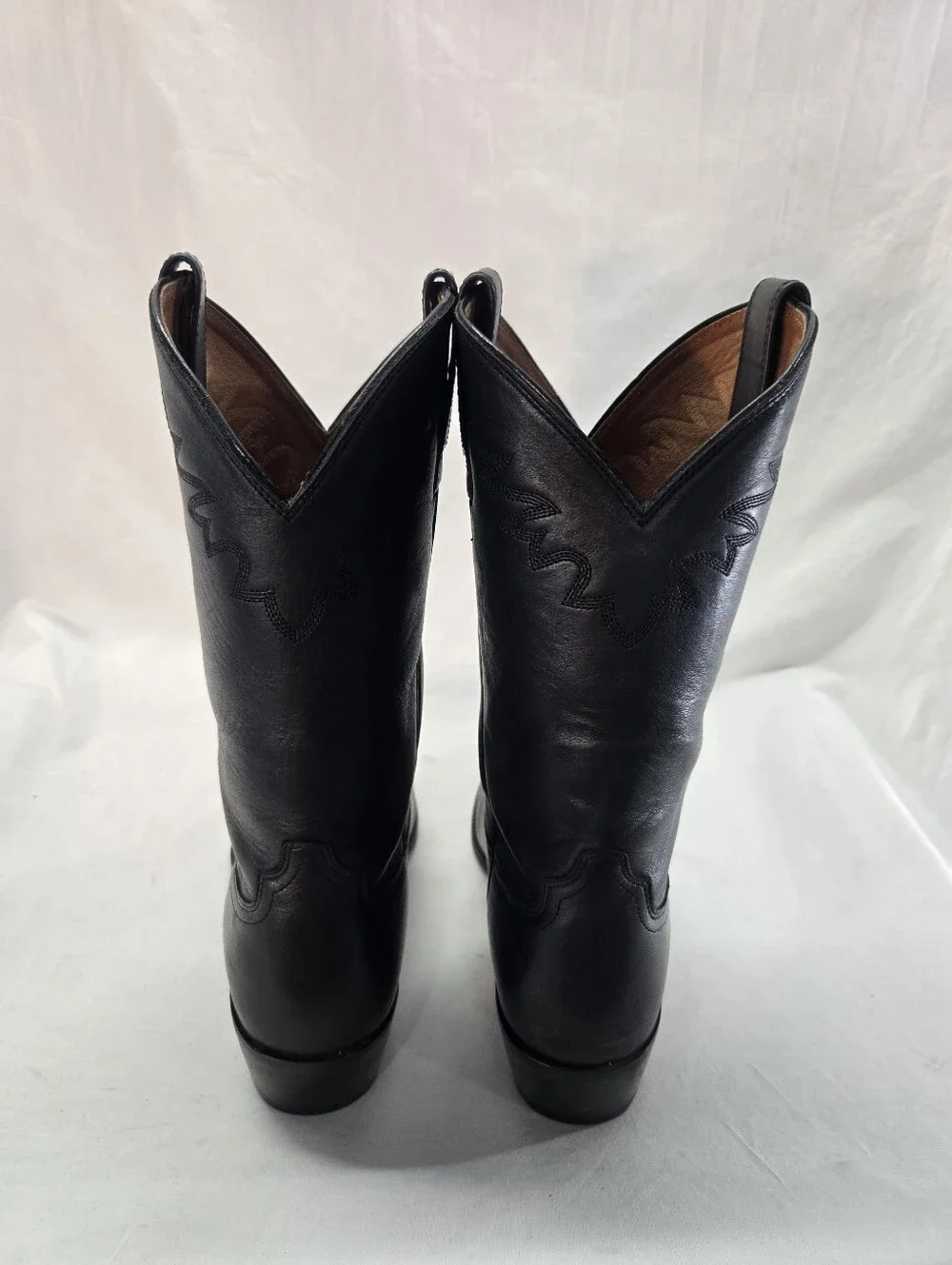 Ariat Heritage Sedona Men's 8.5D Black Western Leather Work Cowboy Boots
